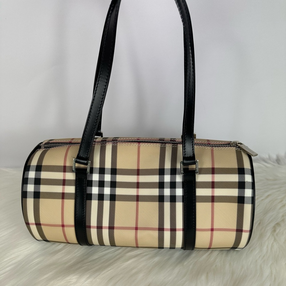 Burberry Novacheck Barrel Shoulder Bag